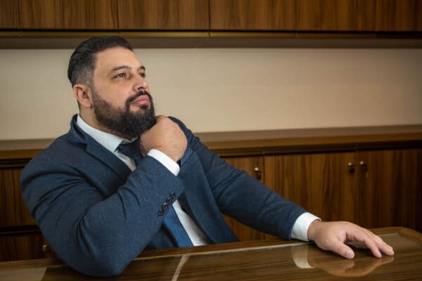 FOTO PERFIL TERNO AZUL