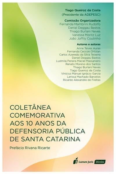 Coletânea Comemorativa aos 10 Anos da Defensoria Pública de Santa Catarina - 2023 Encadernação de livro didático 23 outubro 2023