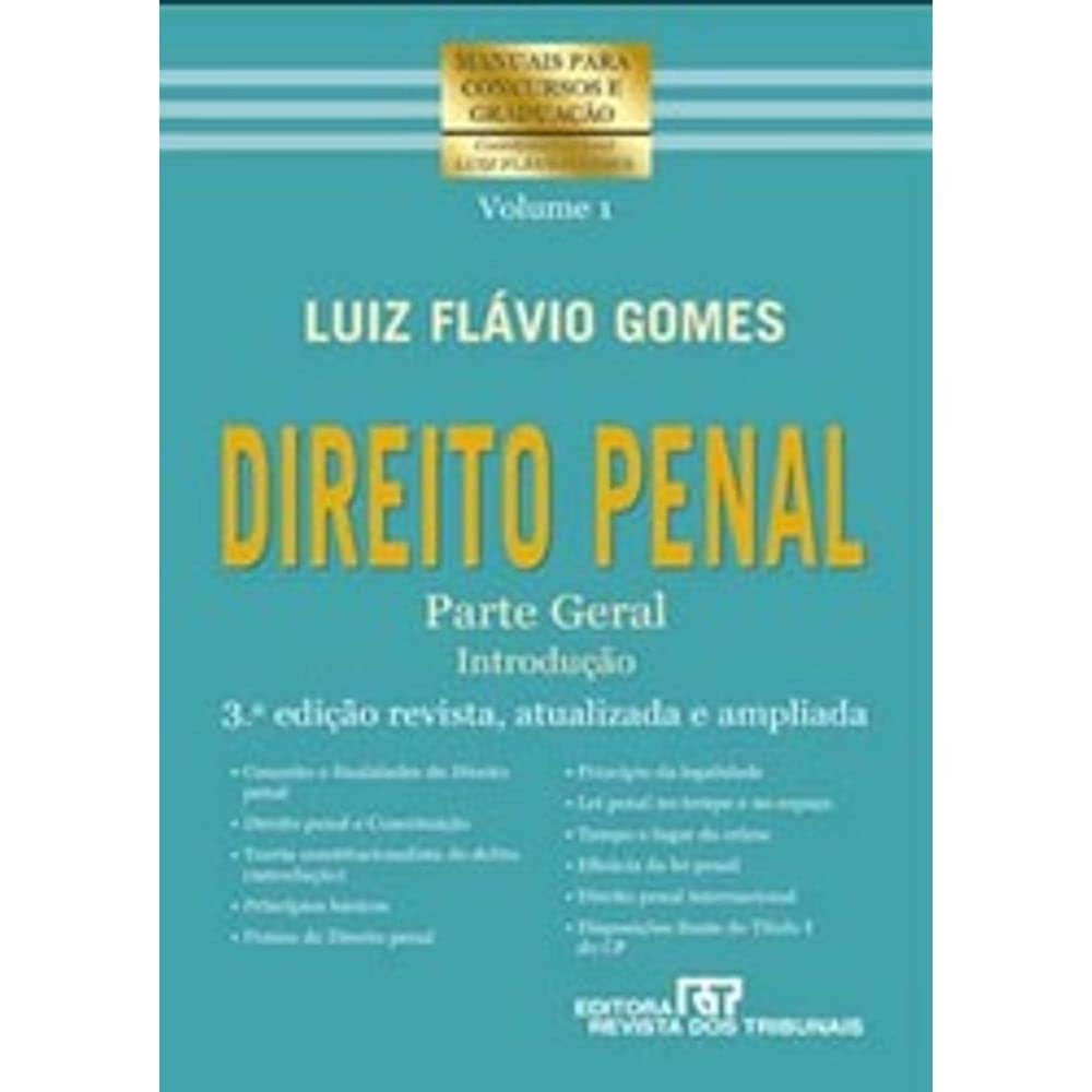 Direito Penal - Introdução E Princípios Fundamentais - Volume 1 Capa comum 1 janeiro 2007