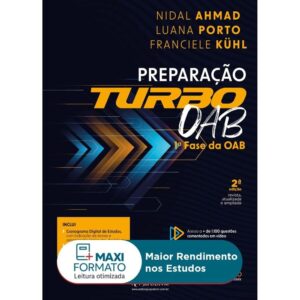 Preparação Turbo 1ª Fase da OAB Capa comum 25 agosto 2023