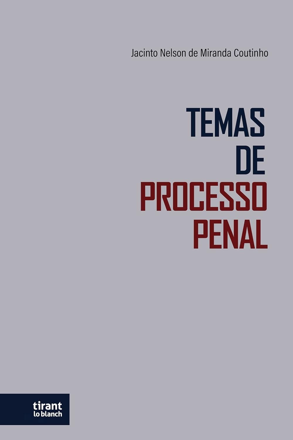 Temas de Processo Penal Capa comum 31 maio 2022