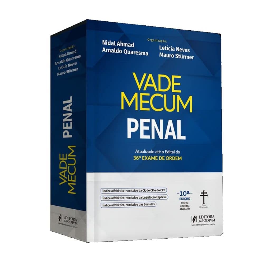 Vade Mecum Penal (10ª Edição 2022) Juspodivm Capa dura 1 janeiro 2022