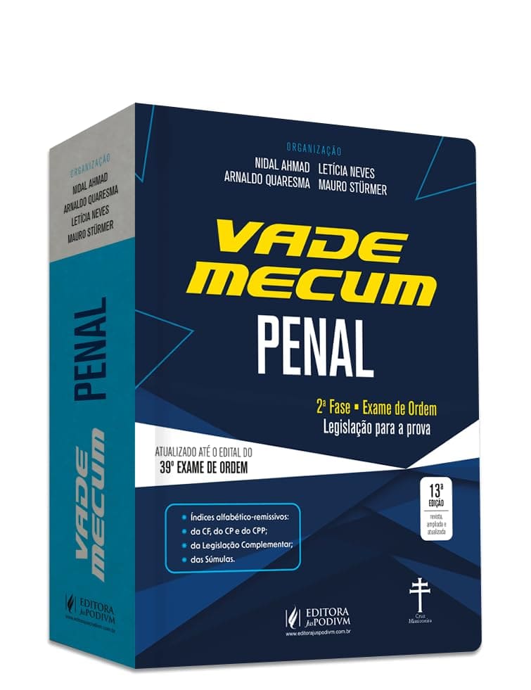Vade Mecum Penal - 39º Exame de Ordem Capa dura 10 maio 2023