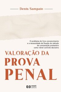 Valoração da prova penal Capa comum 30 agosto 2022