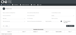 Portal do Banco Nacional de Mandados de Prisão (BNMP)