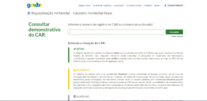 Sistema Nacional de Cadastro Ambiental Rural ( SICAR-CAR ) 