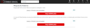 Consulta Históricos de Ônibus