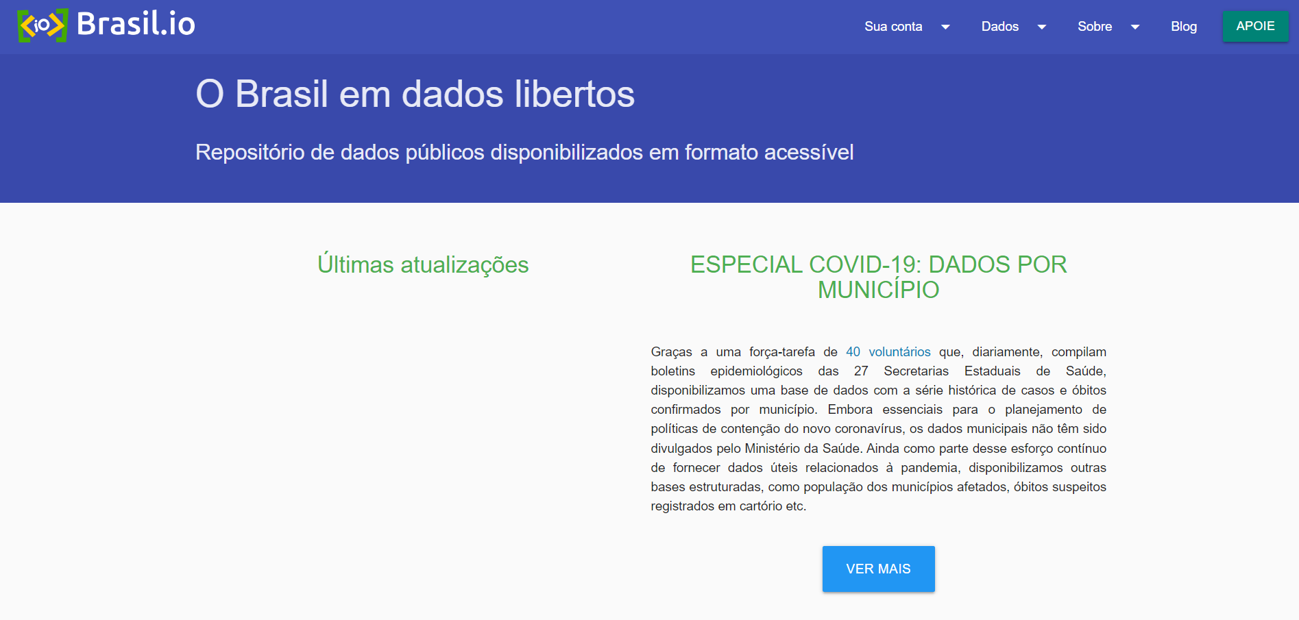 Repositório com Dados Públicos