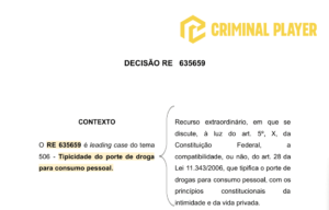 RE 635.659 - DECISÃO ORGANIZADA