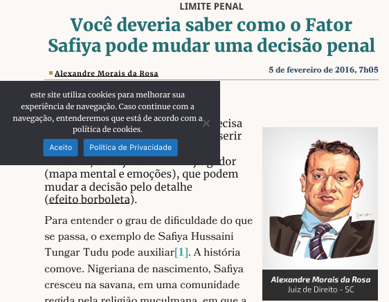 Você deveria saber como o Fator Safiya pode mudar uma decisão penal (PUBLICADO 5/2/2016).