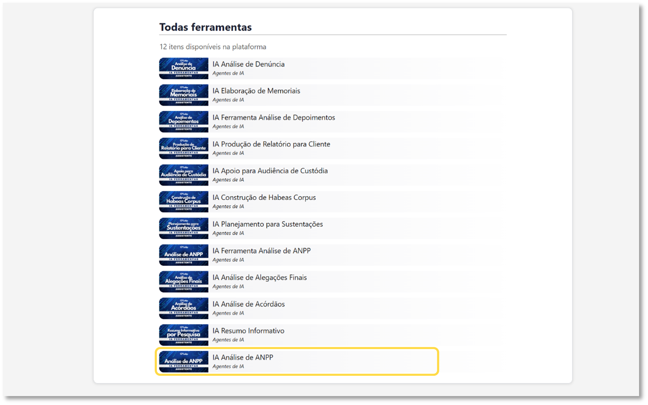 Print da página da ferramenta com destaque no botão de acesso Executar ferramenta!