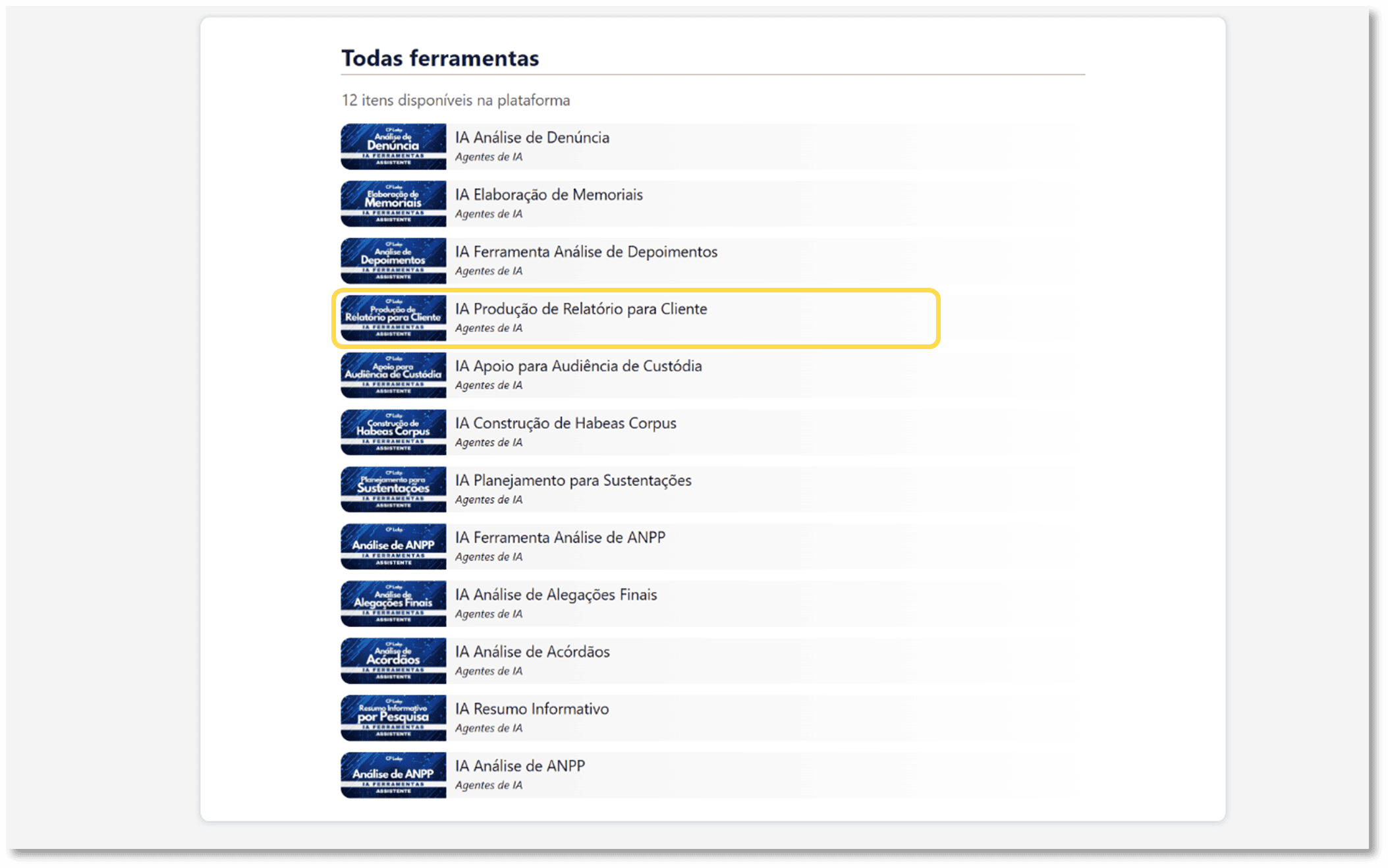 Print da página da ferramenta com destaque no botão Executar ferramenta!