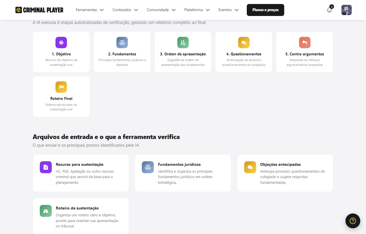 As etapas da ferramenta: objetivo, fundamentos, ordem de apresentação, questionamentos, contra-argumentos e roteiro final